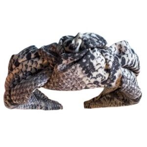 J. Crew Factory Black and Gray Reptile Headband